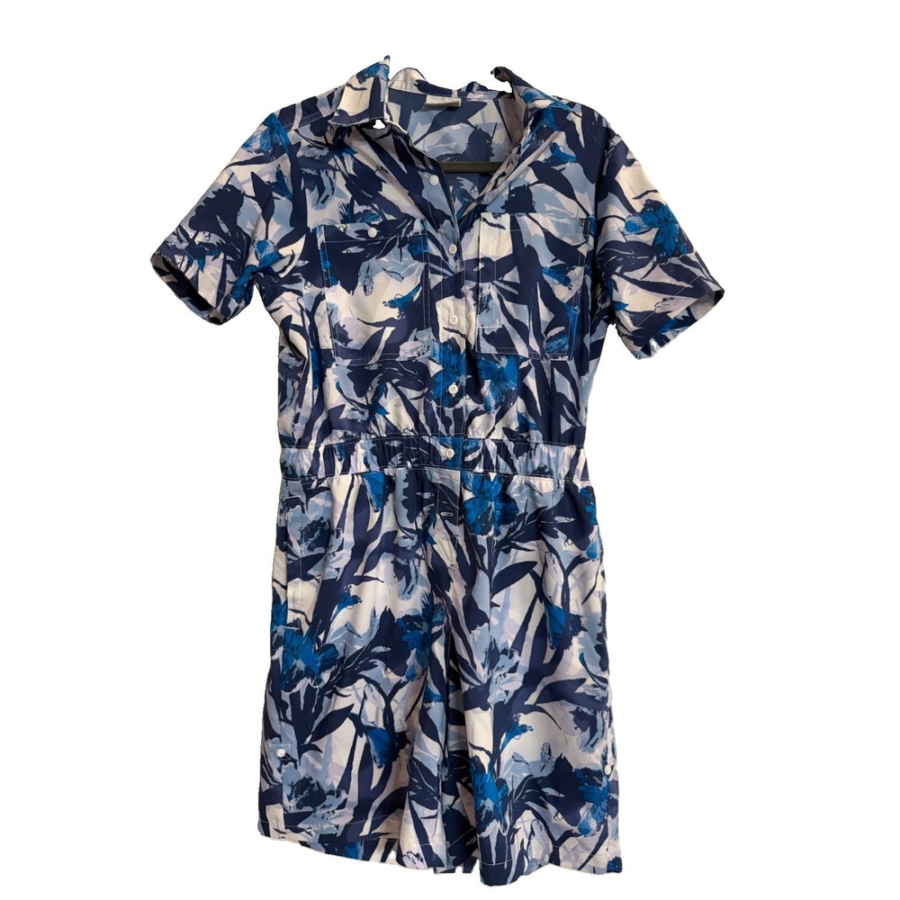 Columbia Silver Ridge Utility Romper Floral Jumpsuit M
